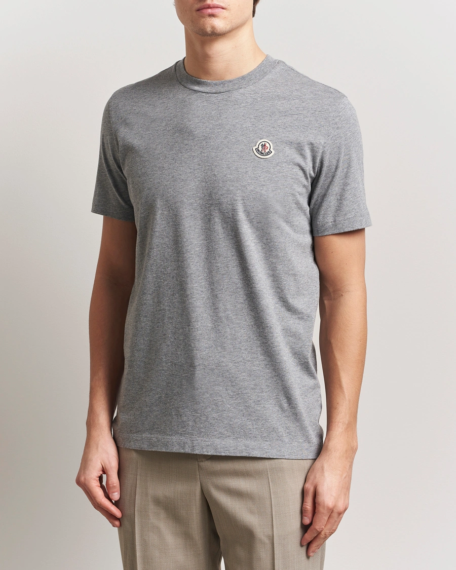 Herr | T-Shirts | Moncler | 3-pack Logo T-Shirt Grey/White/Black