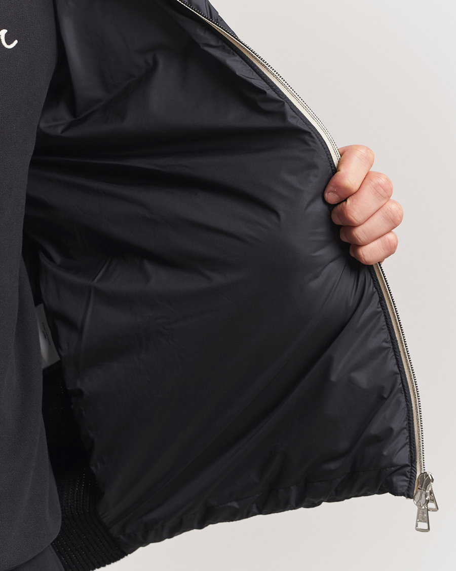 Herr | Tröjor | Moncler | Contrast Zip Cardigan Black