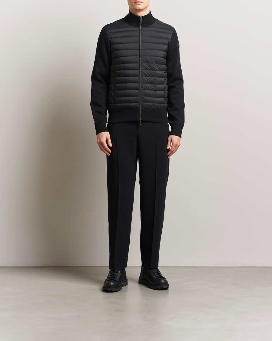 Herr | Tröjor | Moncler | Hybrid Zip Cardigan Black