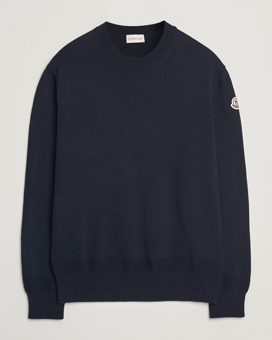 Herr | Tröjor | Moncler | Crew Neck Sweater Navy