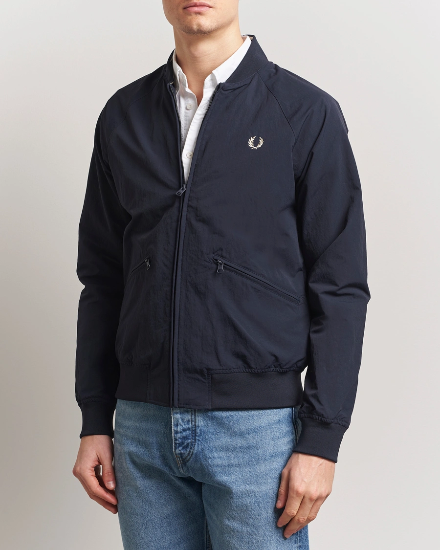 Herr | Jackor | Fred Perry | Textured Tennis Bomber Jacket Navy