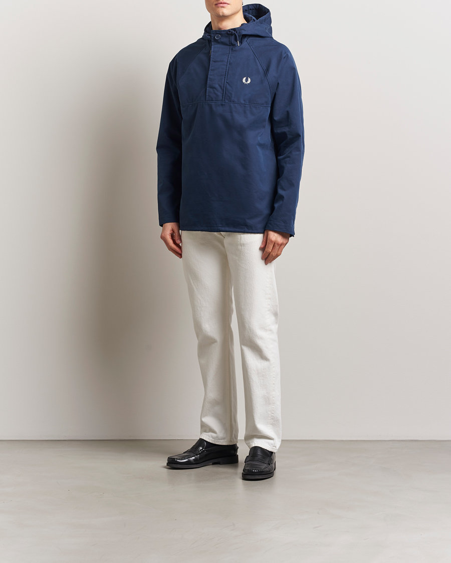 Herr | Jackor | Fred Perry | Smock Hooded Anorak Tennis Blue
