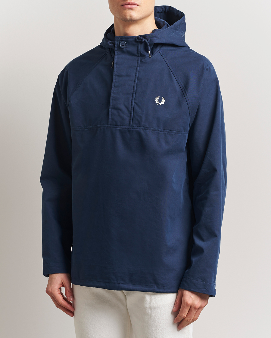 Herr | Jackor | Fred Perry | Smock Hooded Anorak Tennis Blue