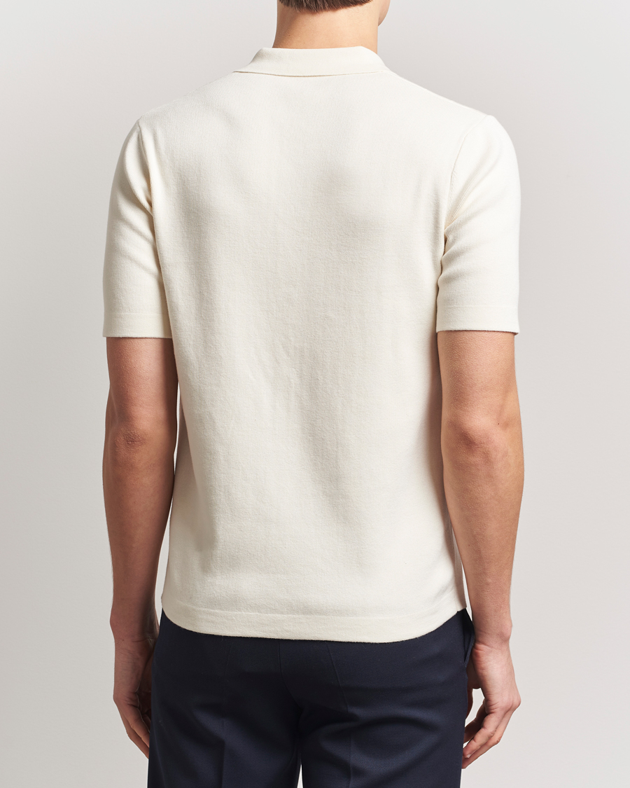 Herr | Skjortor | Fred Perry | Knitted Short Sleeve Shirt Ecru