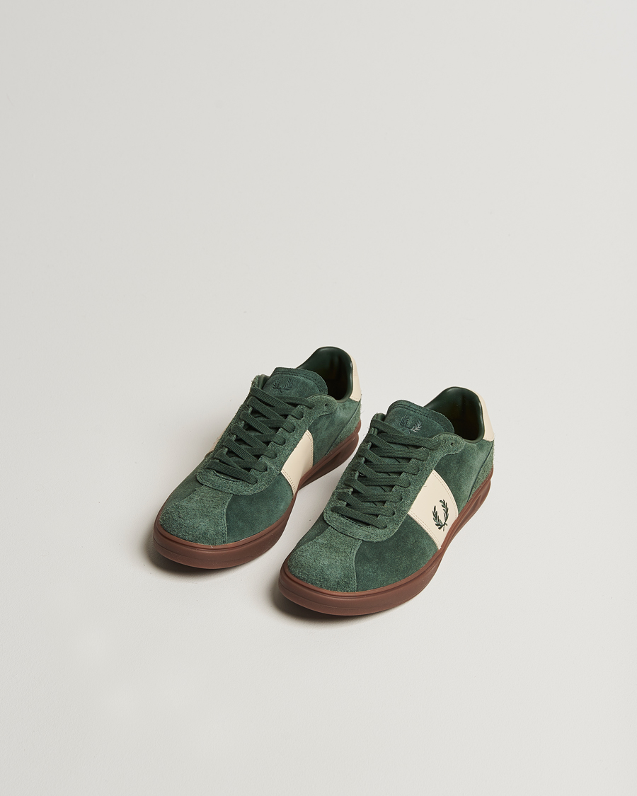 Herr | Sneakers | Fred Perry | B4 Suede Sneaker Court Green