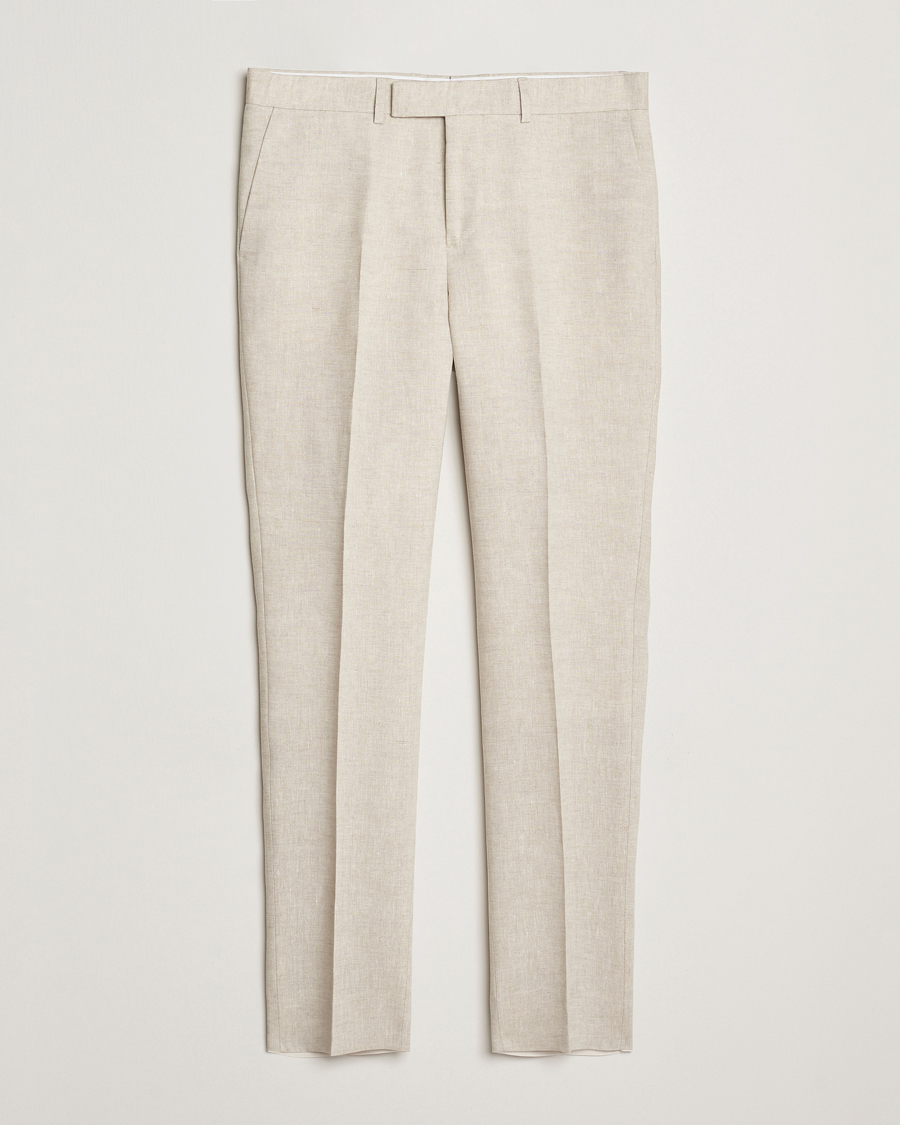 Herr | Byxor | J.Lindeberg | Grant Super Linen Pants Moonbeam