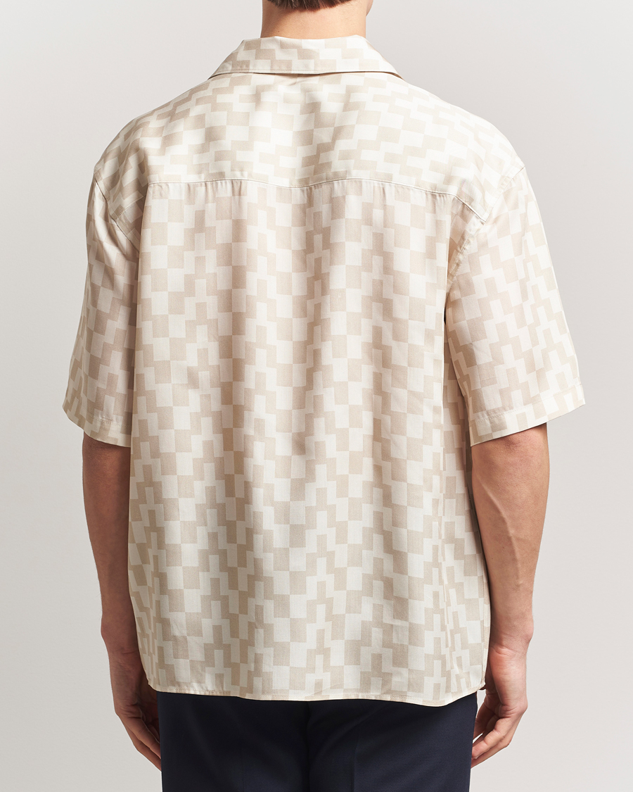 Herr | Skjortor | J.Lindeberg | Ellis Stack Bridge Print Shirt Moonbeam