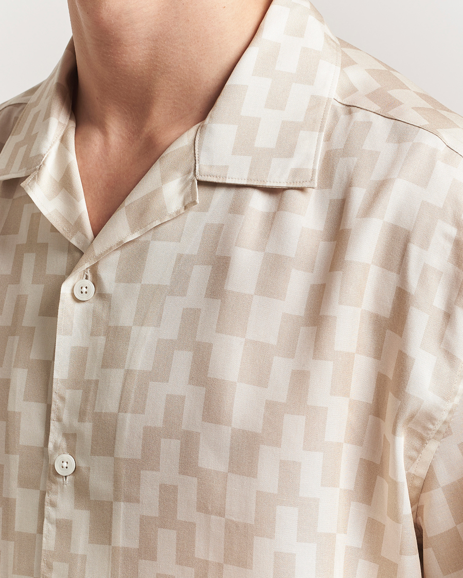 Herr | Skjortor | J.Lindeberg | Ellis Stack Bridge Print Shirt Moonbeam