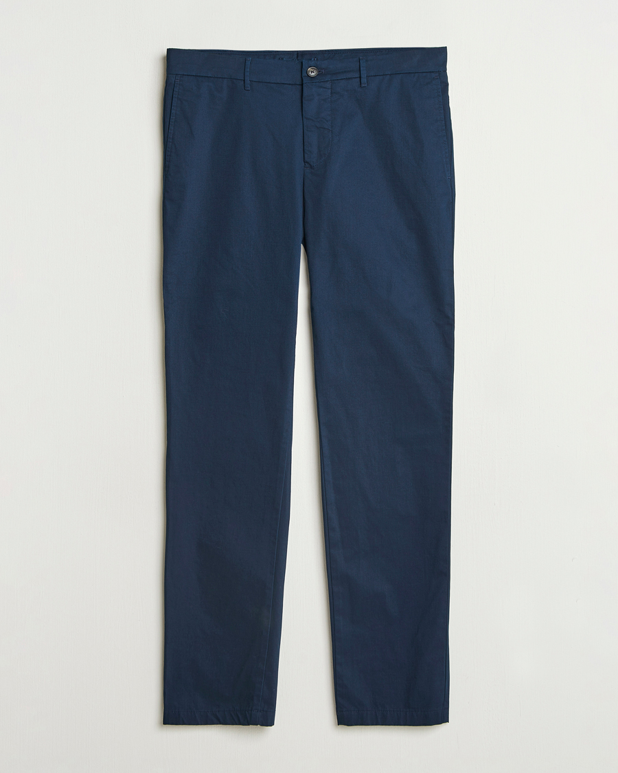 Herr | Byxor | J.Lindeberg | Ched Cloud Satin Pants Navy