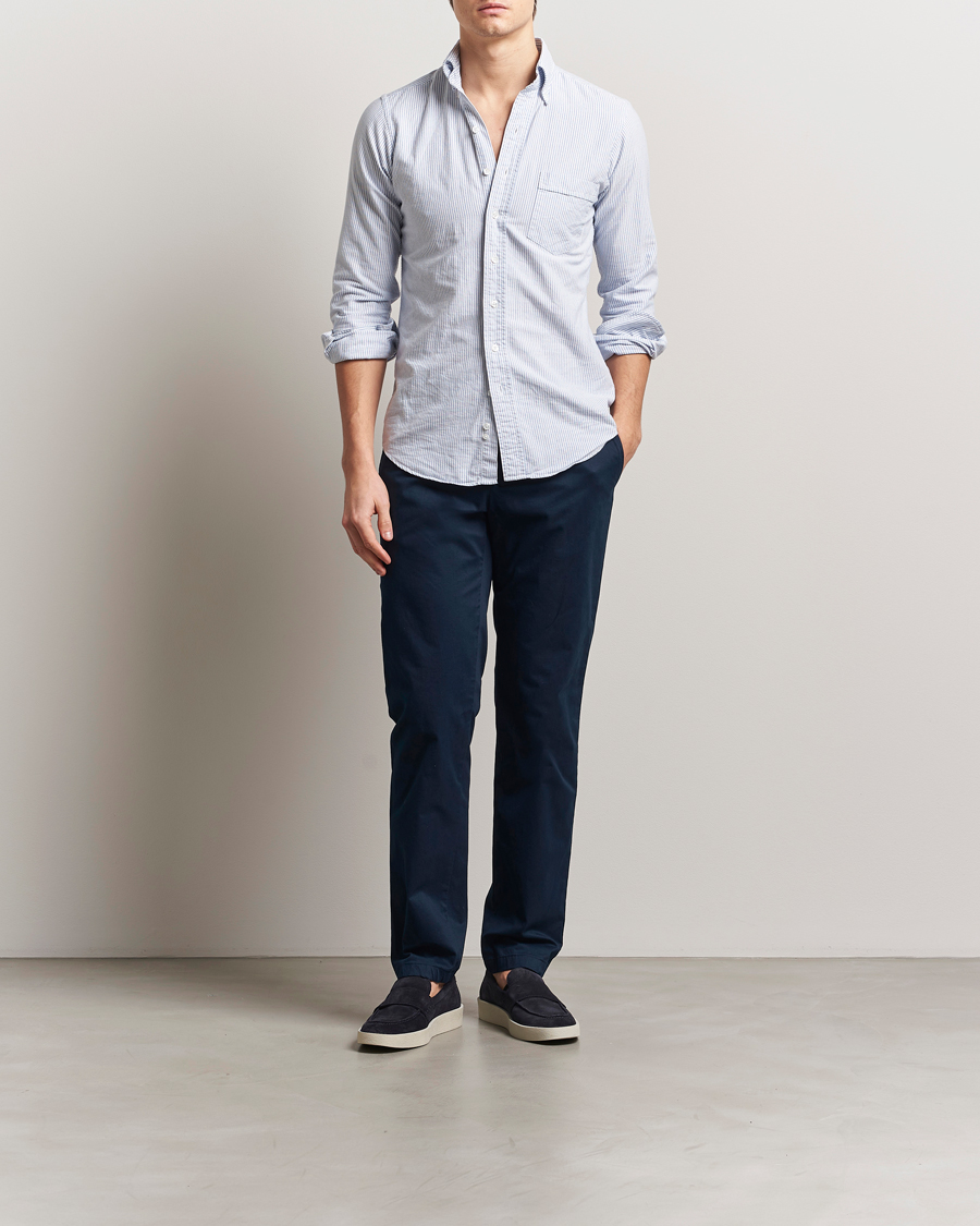 Herr | Byxor | J.Lindeberg | Ched Cloud Satin Pants Navy