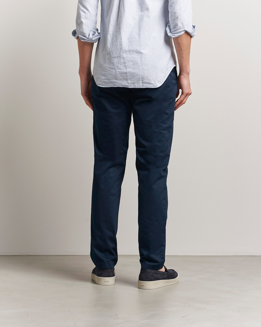 Herr | Byxor | J.Lindeberg | Ched Cloud Satin Pants Navy
