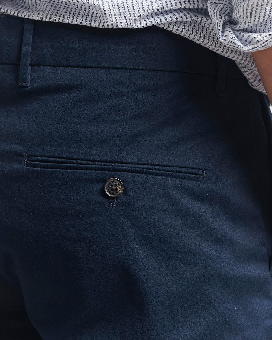 Herr | Byxor | J.Lindeberg | Ched Cloud Satin Pants Navy