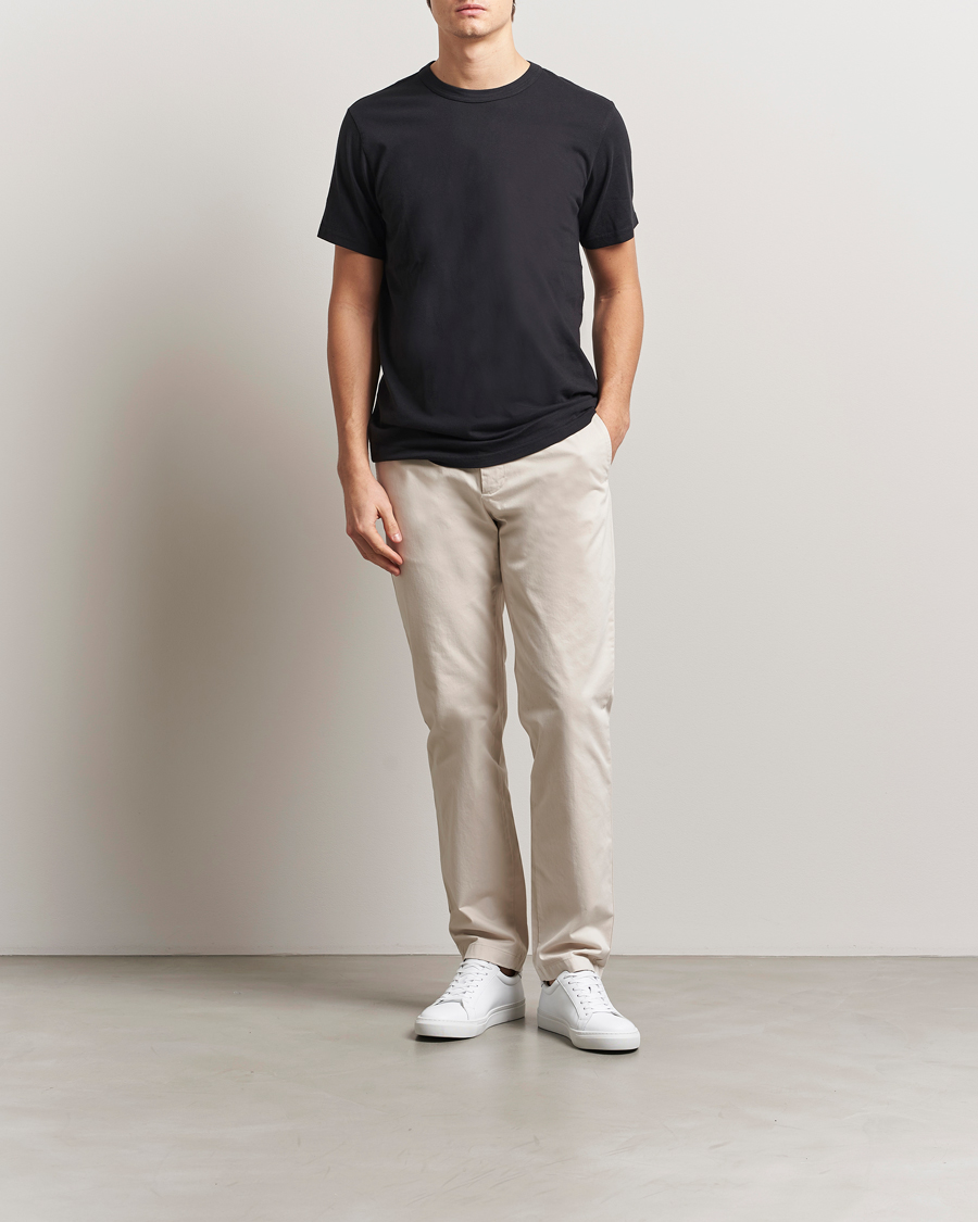 Herr | Byxor | J.Lindeberg | Ched Cloud Satin Pants Moonbeam