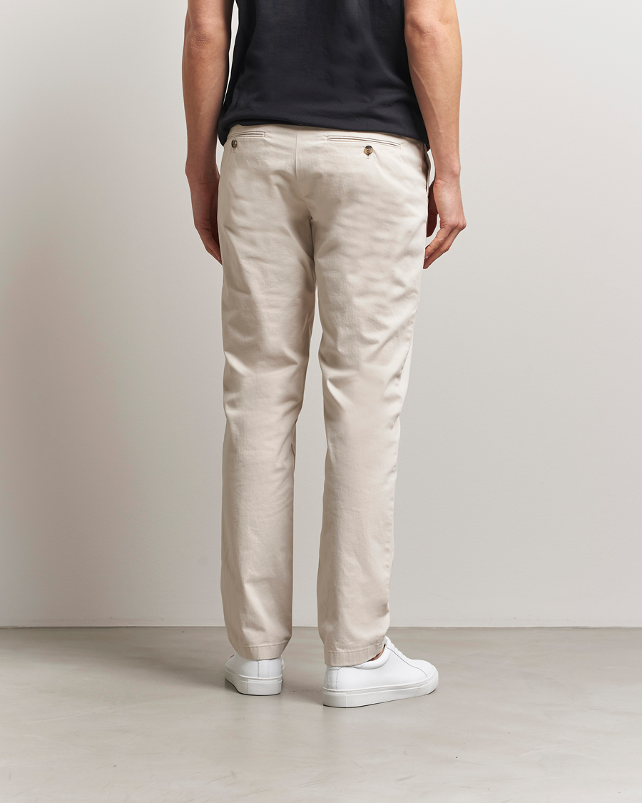 Herr | Byxor | J.Lindeberg | Ched Cloud Satin Pants Moonbeam
