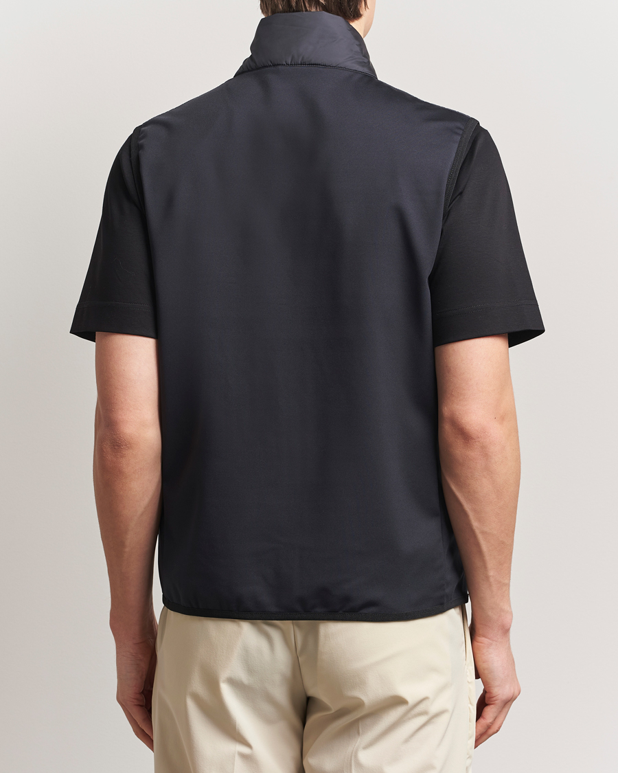Herr | Tröjor | J.Lindeberg | Dobber Hybrid Vest Black