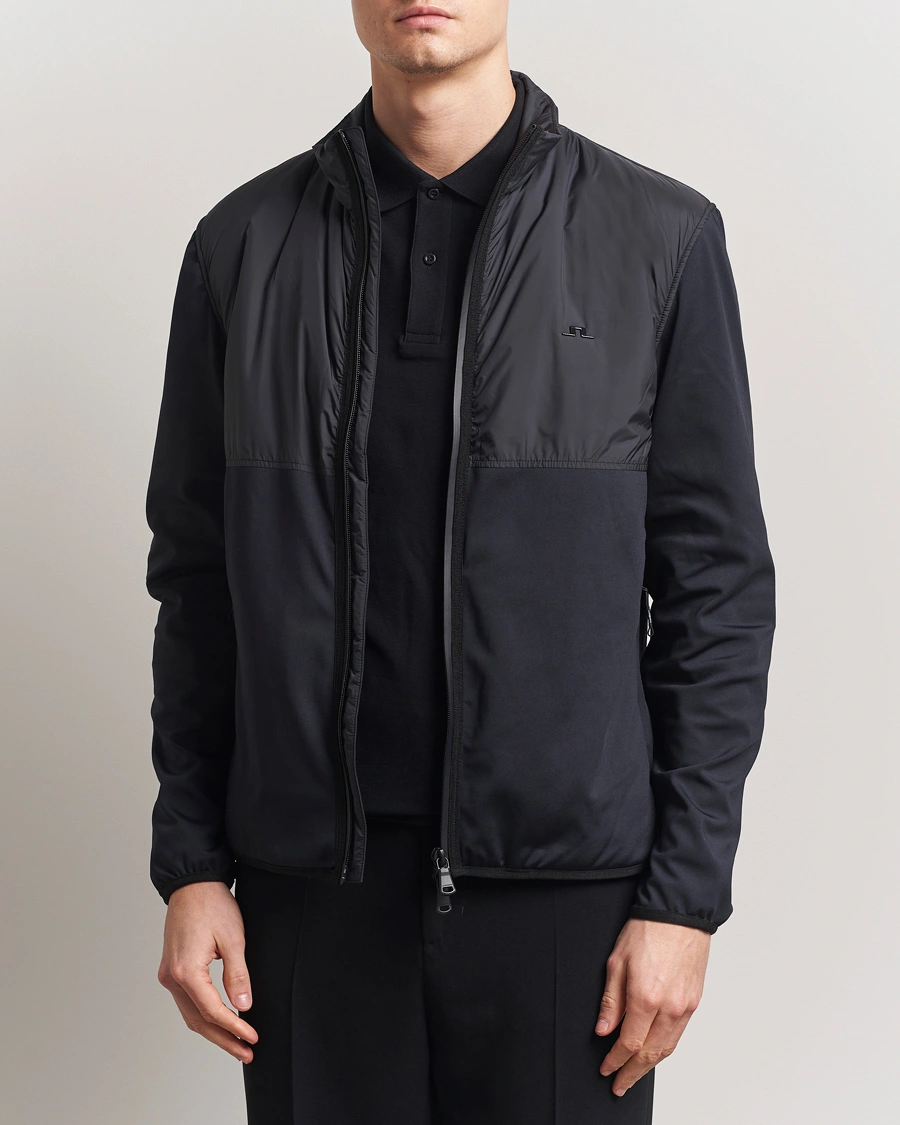 Herr | Tröjor | J.Lindeberg | Dalin Hybrid Jacket Black