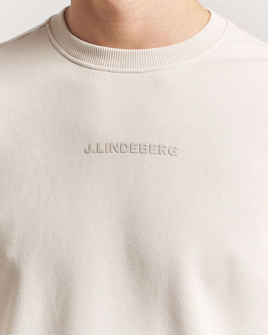 Herr | Tröjor | J.Lindeberg | Callan Cotton Crew Neck Moonbeam