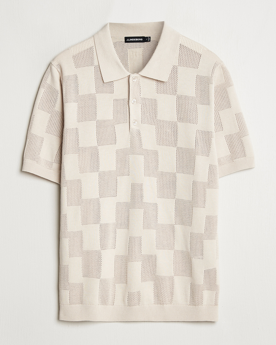 Herr | Pikéer | J.Lindeberg | Reymond Stacked Bridge Polo Moonbeam