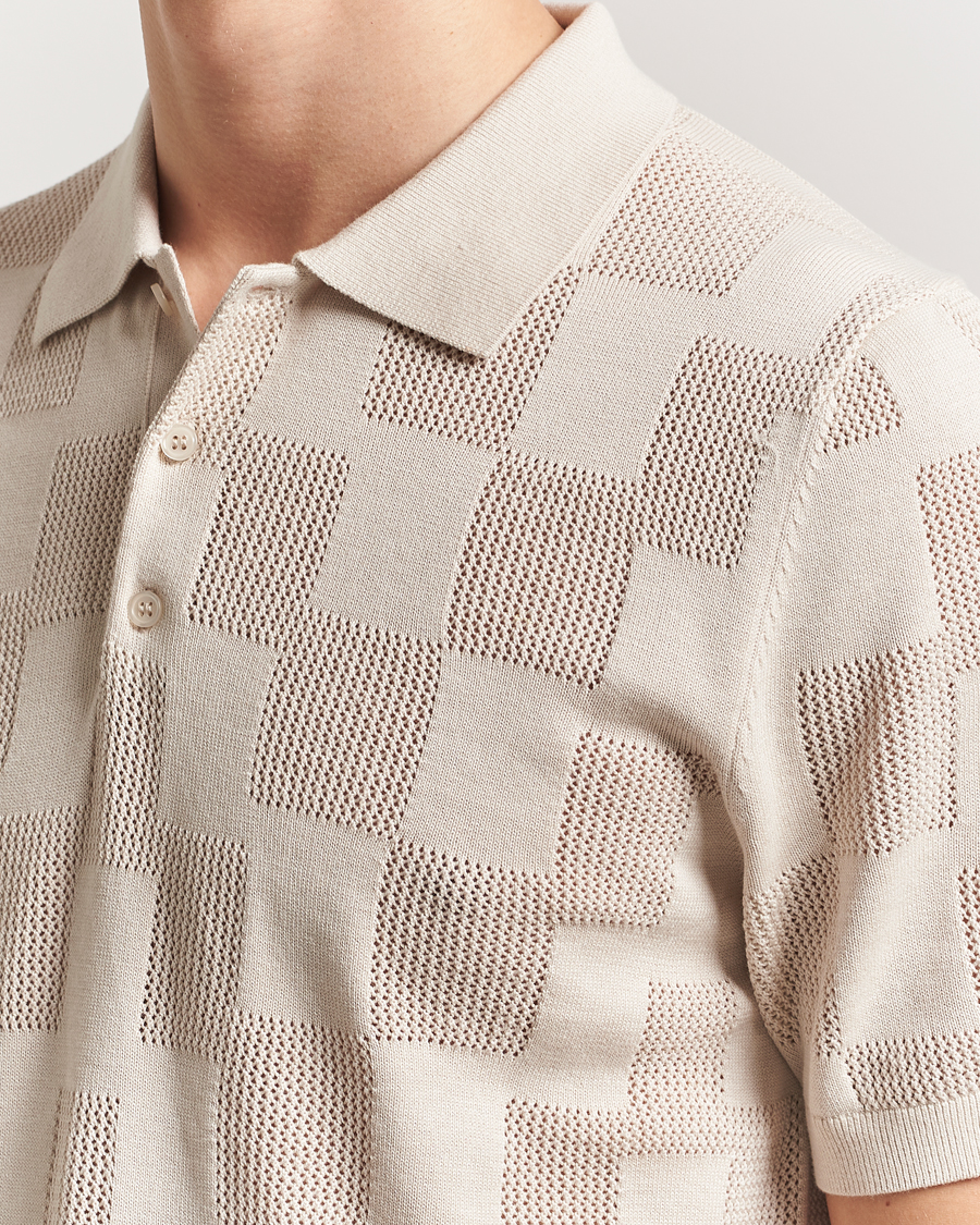 Herr | Pikéer | J.Lindeberg | Reymond Stacked Bridge Polo Moonbeam