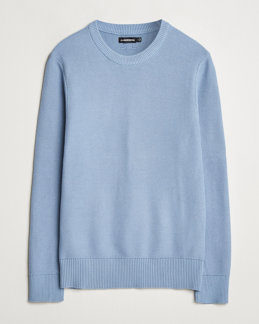 Herr | Tröjor | J.Lindeberg | Arthur Organic Cotton Knit Rain Washed