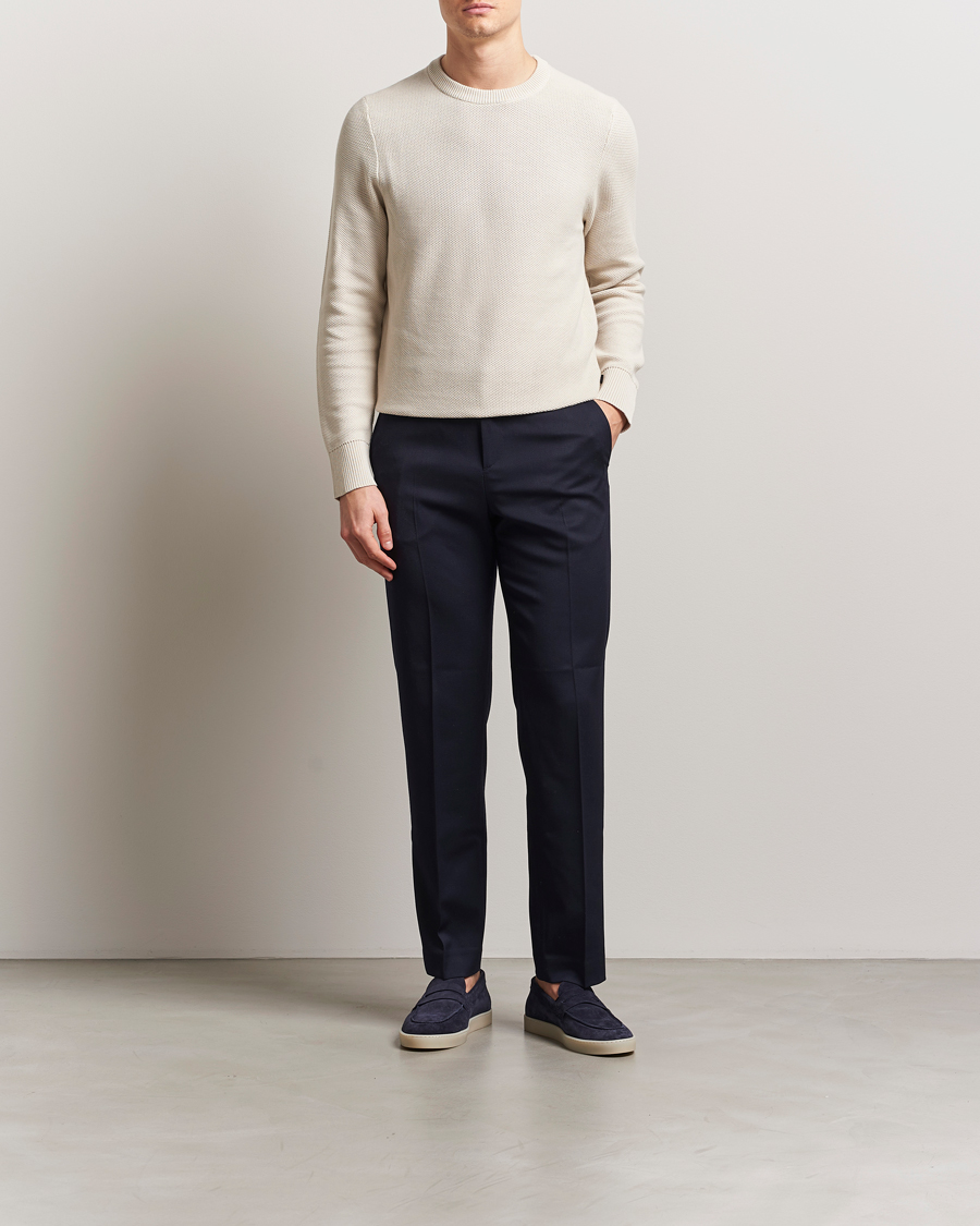 Herr | Tröjor | J.Lindeberg | Arthur Organic Cotton Knit Moonbeam