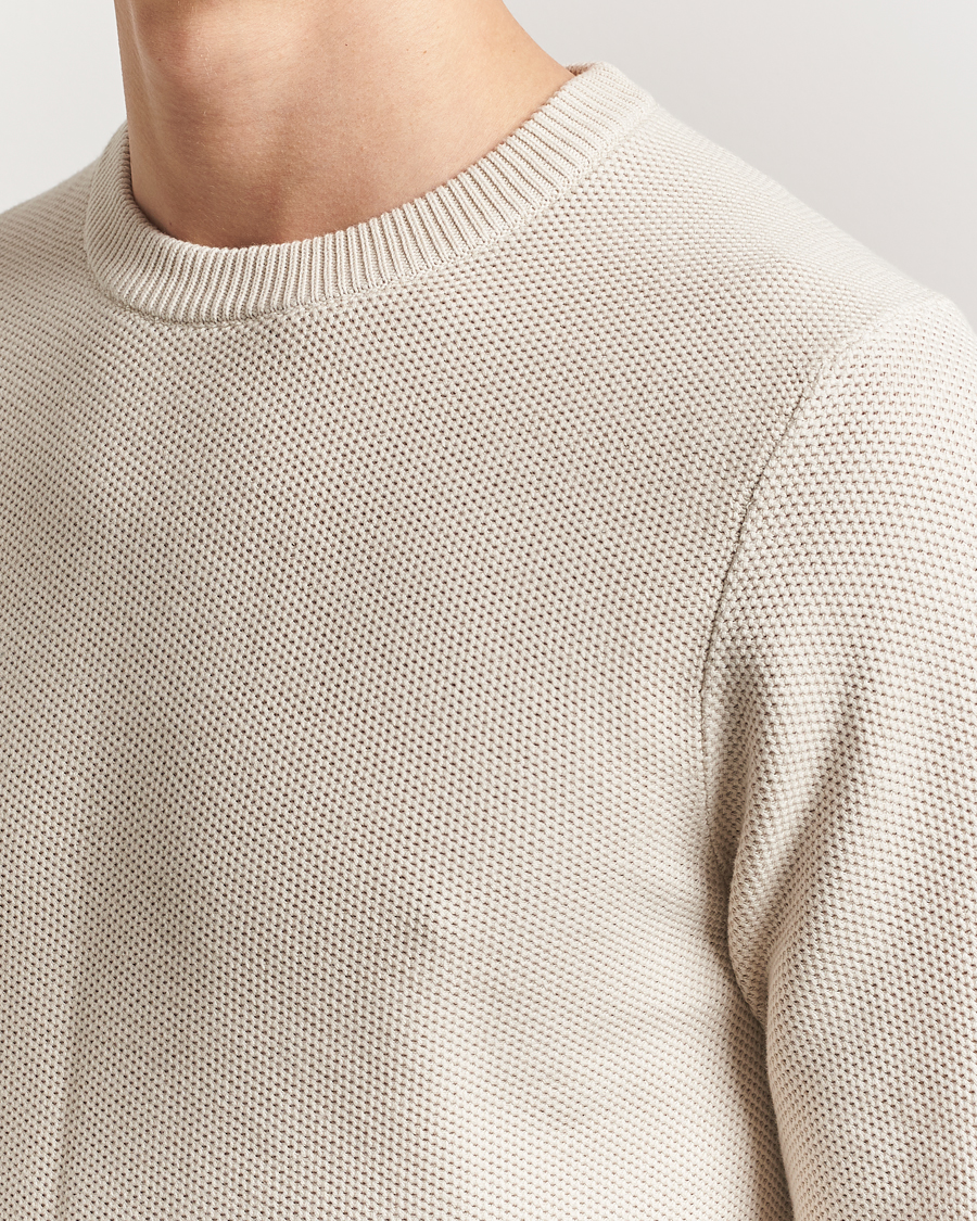 Herr | Tröjor | J.Lindeberg | Arthur Organic Cotton Knit Moonbeam