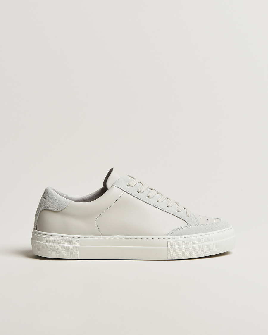 Herr | Sneakers | J.Lindeberg | Art Signature Leather Sneaker Light Grey