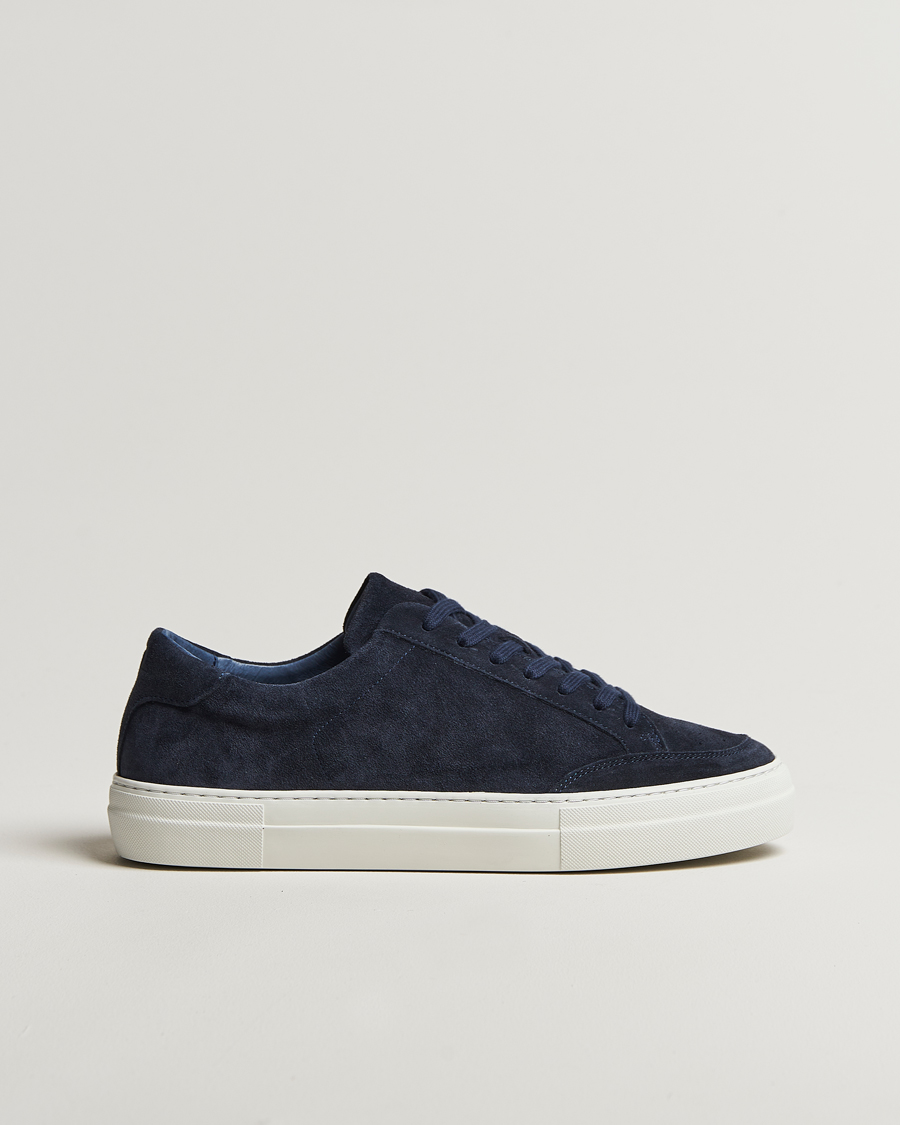 Herr | Sneakers | J.Lindeberg | Art Signature Suede Sneaker Navy