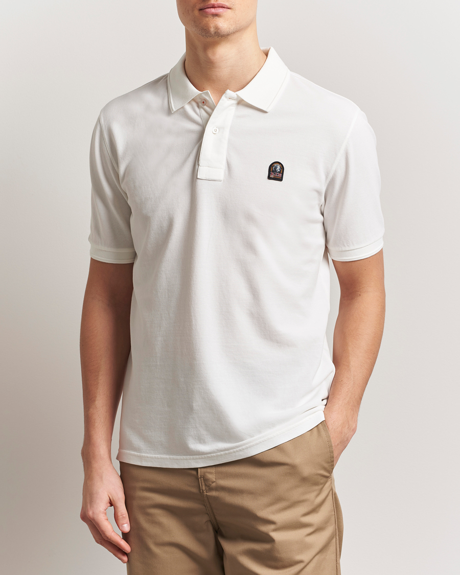 Herr | Pikéer | Parajumpers | Patch Polo White