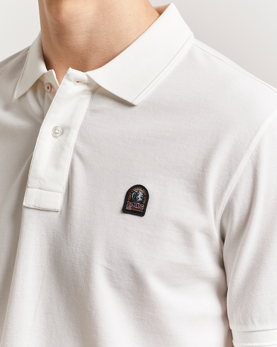 Herr | Pikéer | Parajumpers | Patch Polo White