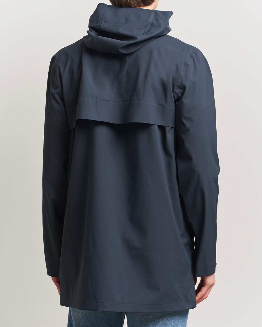 Herr | Jackor | RAINS | Suva Hooded Waterproof Long Jacket Navy