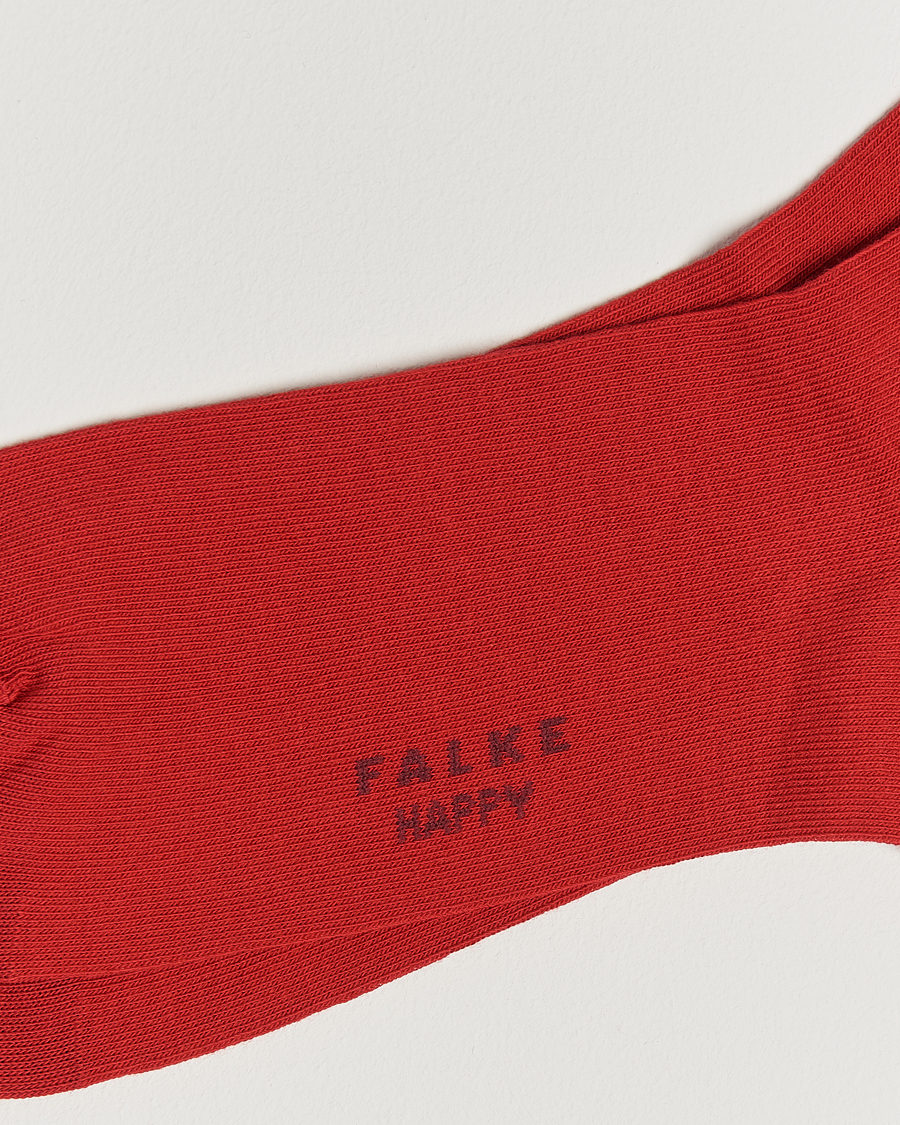 Herr | Underkläder | Falke | Happy 2-Pack Cotton Socks Scarlet