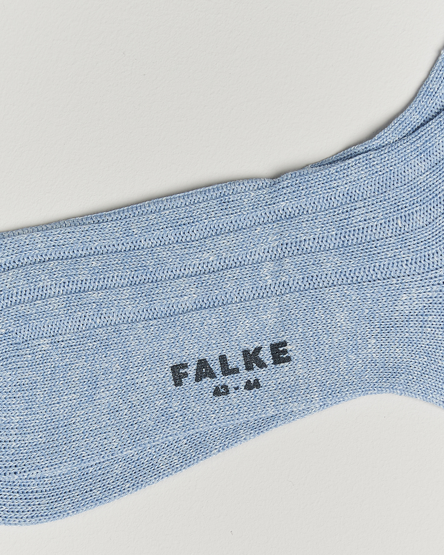 Herr | Underkläder | Falke | Bay Linen/Cotton Rib Sock Dream Blue
