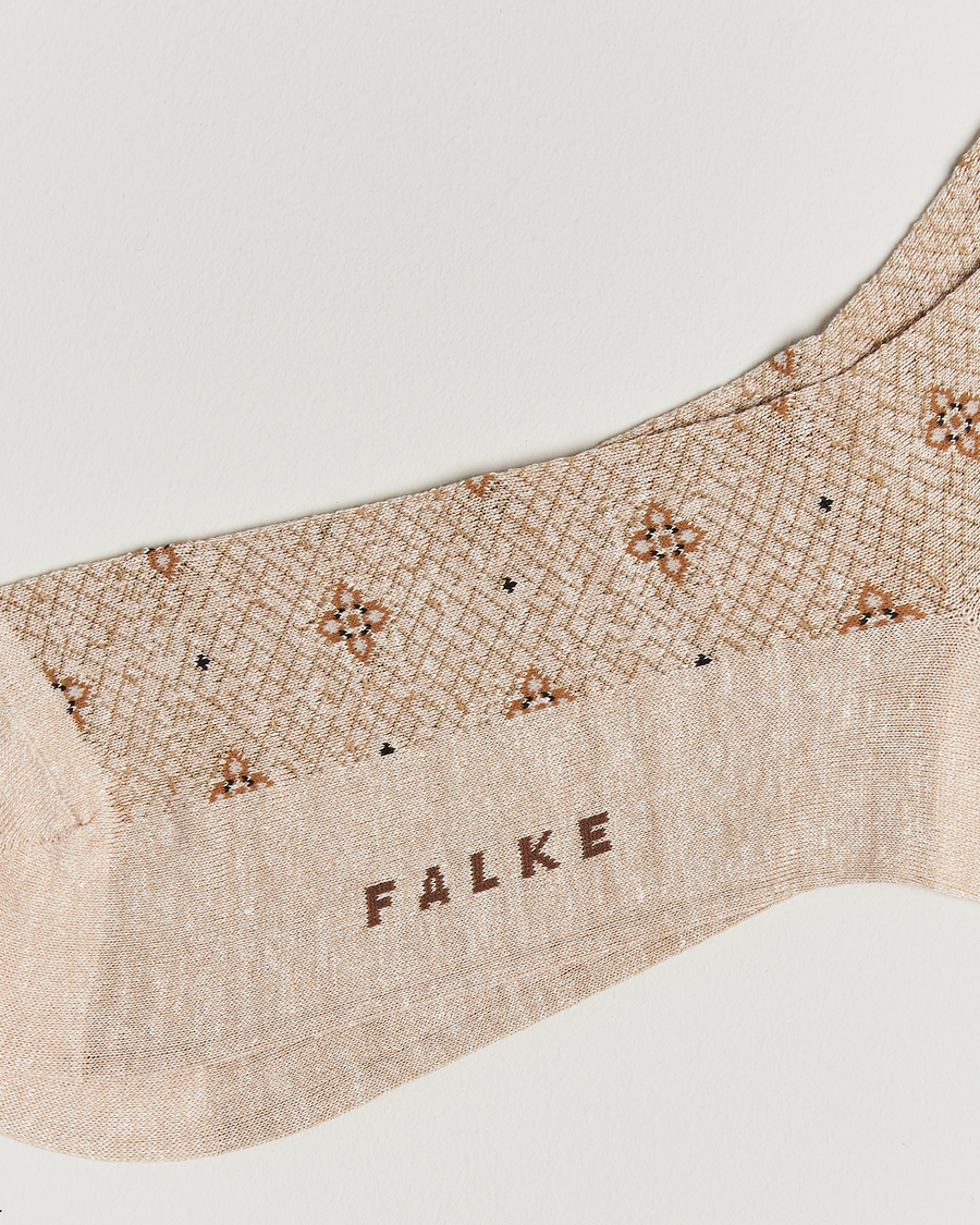 Herr | Underkläder | Falke | Mosaic Linen/Cotton Sock Creme