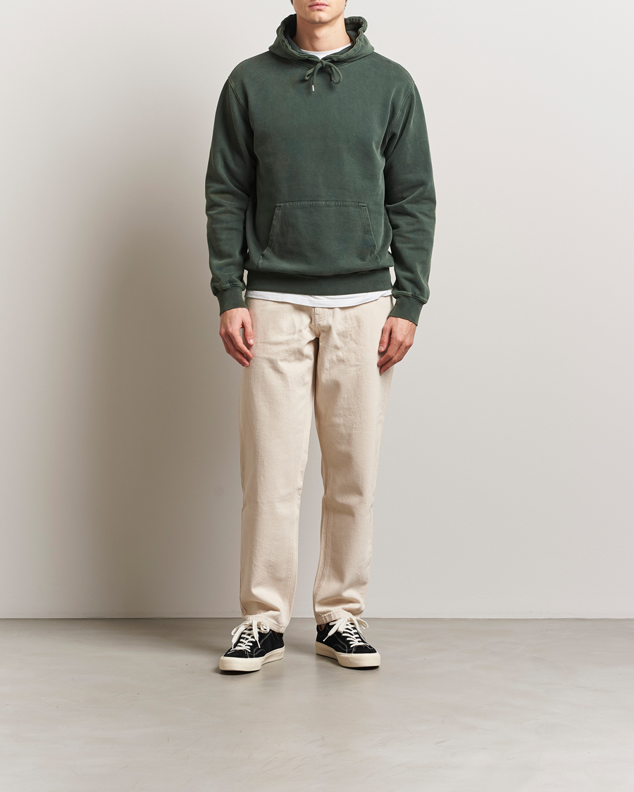 Herr | Tröjor | Colorful Standard | Classic Organic Hood Midnight Forest