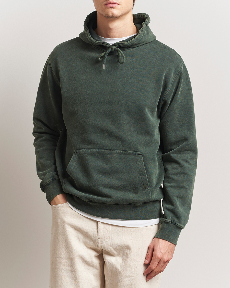 Herr | Tröjor | Colorful Standard | Classic Organic Hood Midnight Forest