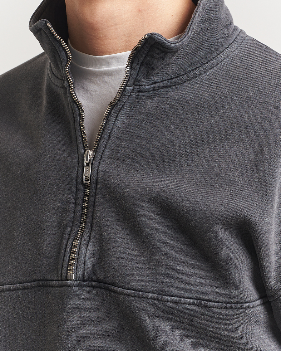 Herr | Tröjor | Colorful Standard | Classic Organic Half-Zip Faded Black