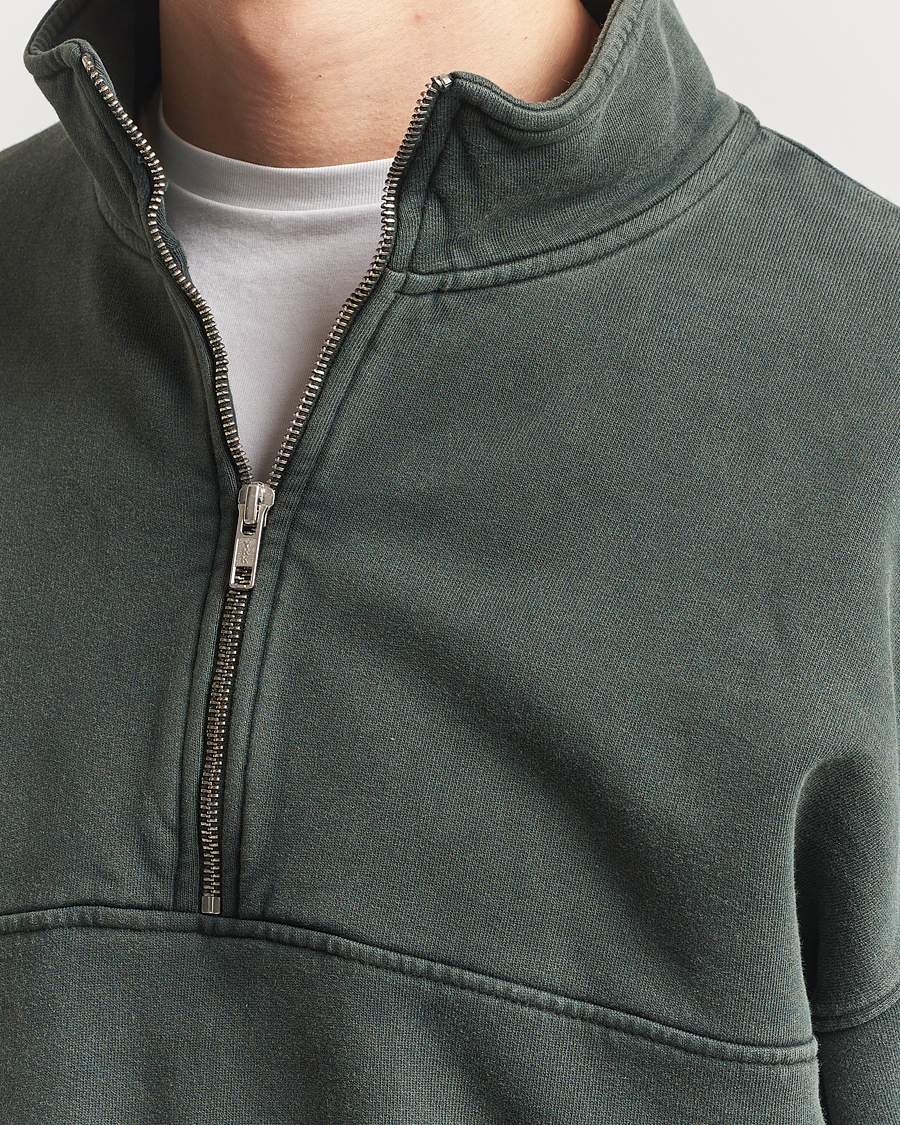 Herr | Tröjor | Colorful Standard | Classic Organic Half-Zip Midnight Forest