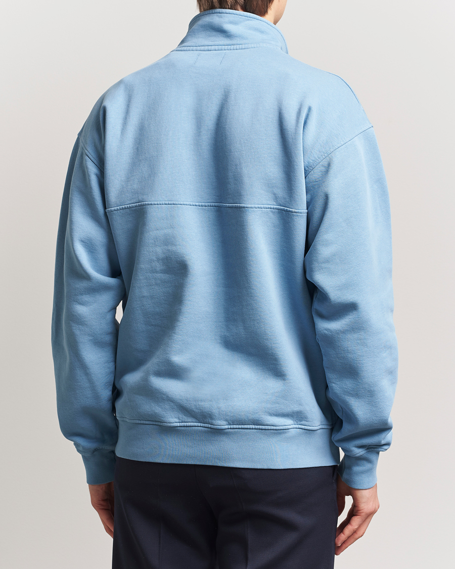 Herr | Tröjor | Colorful Standard | Classic Organic Half-Zip Seaside Blue