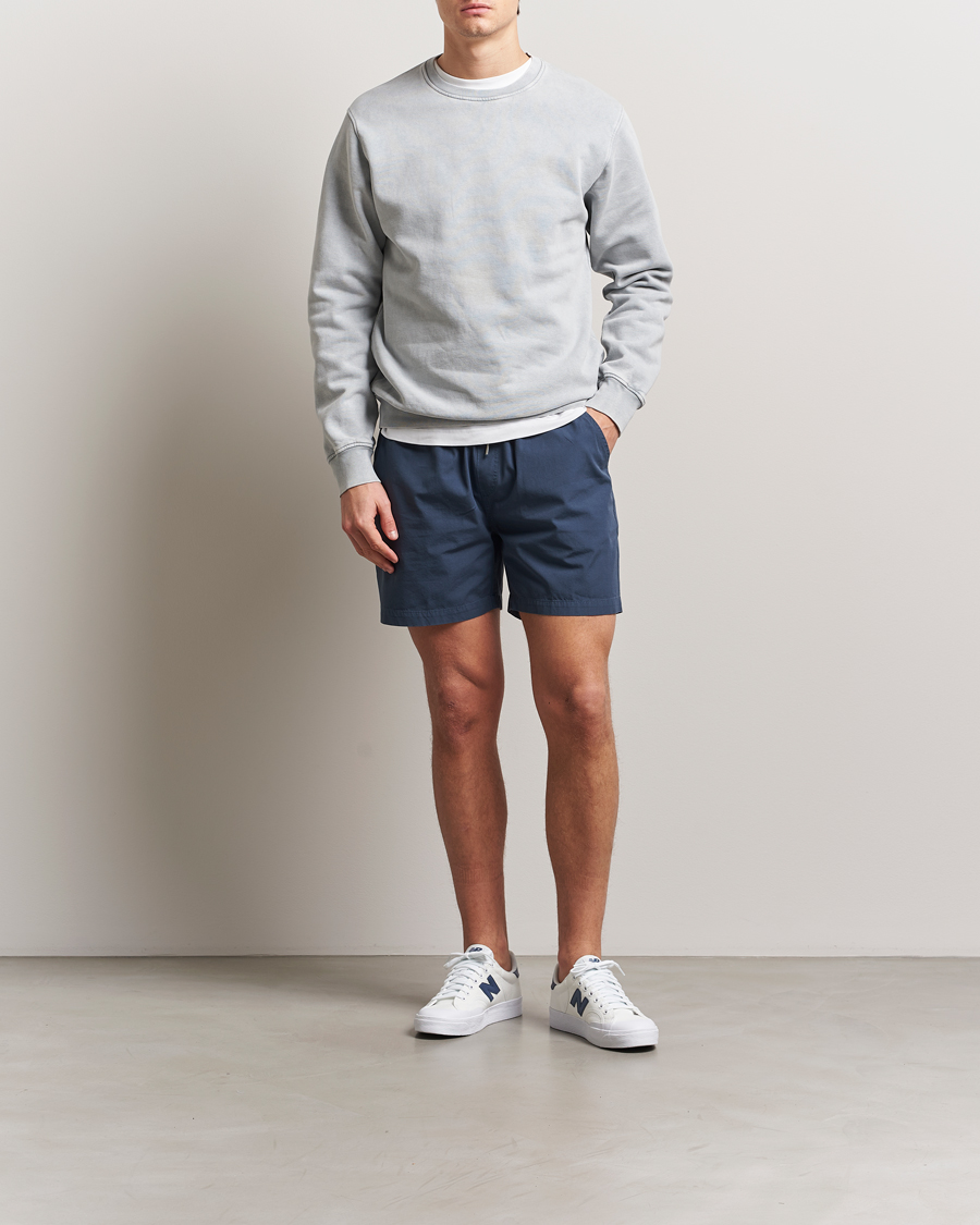 Herr | Shorts | Colorful Standard | Classic Organic Twill Drawstring Shorts Petrol Blue