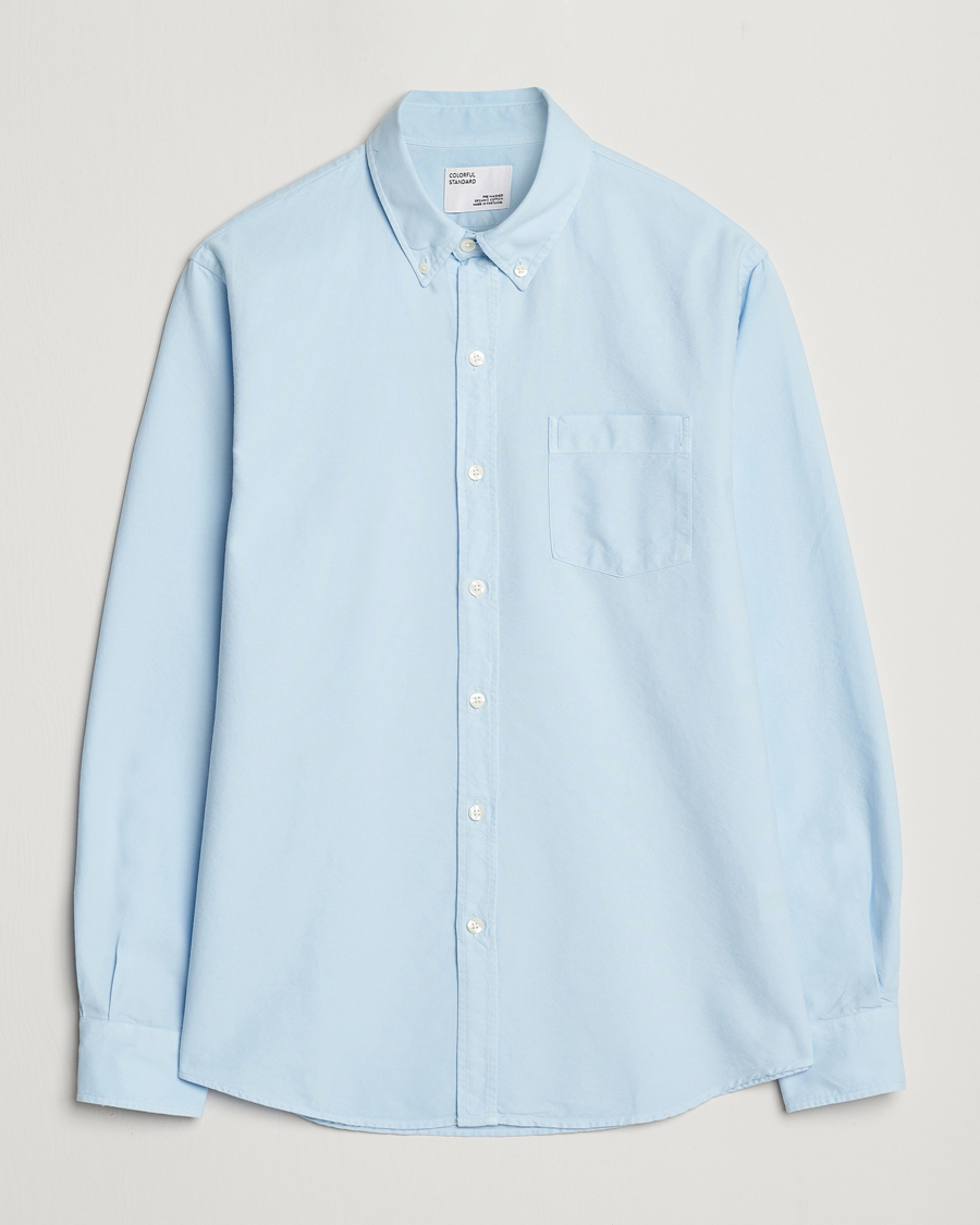 Herr | Skjortor | Colorful Standard | Classic Organic Oxford Button Down Shirt Polar Blue