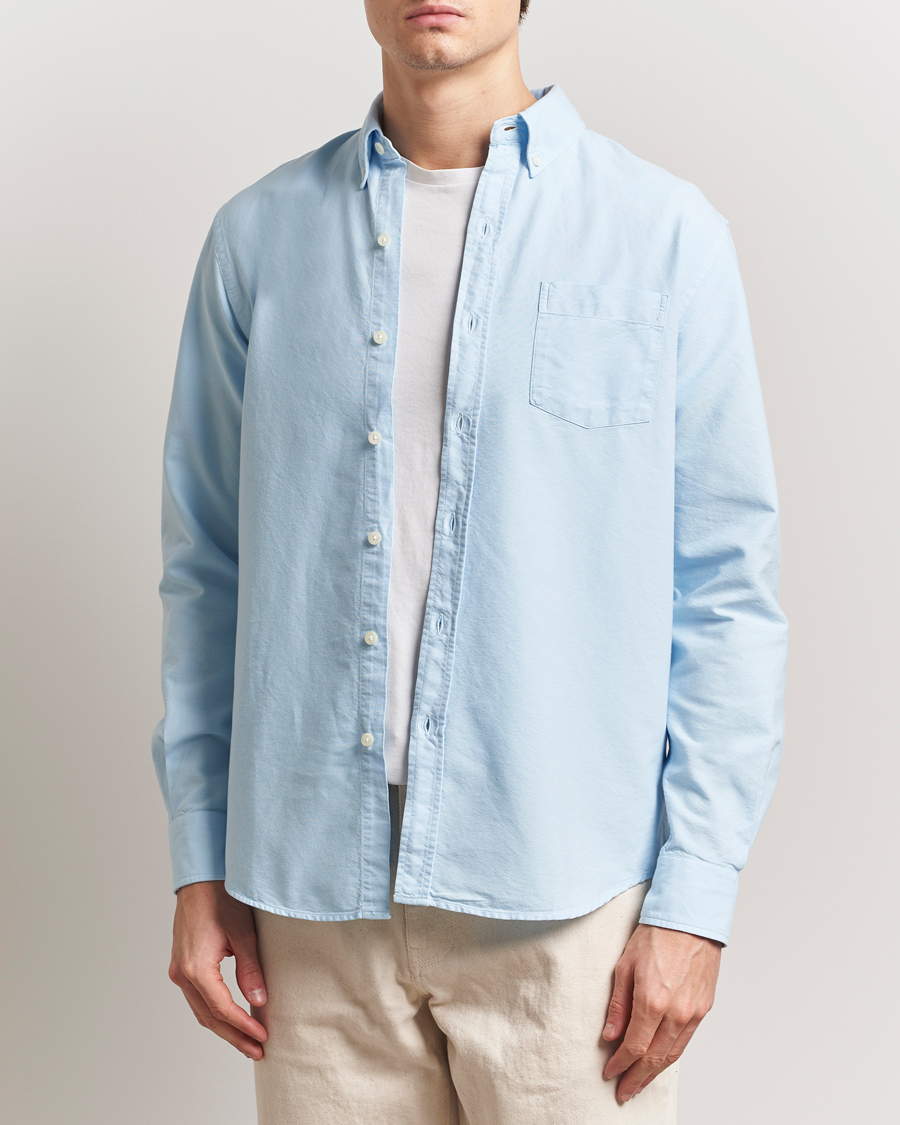 Herr | Skjortor | Colorful Standard | Classic Organic Oxford Button Down Shirt Polar Blue