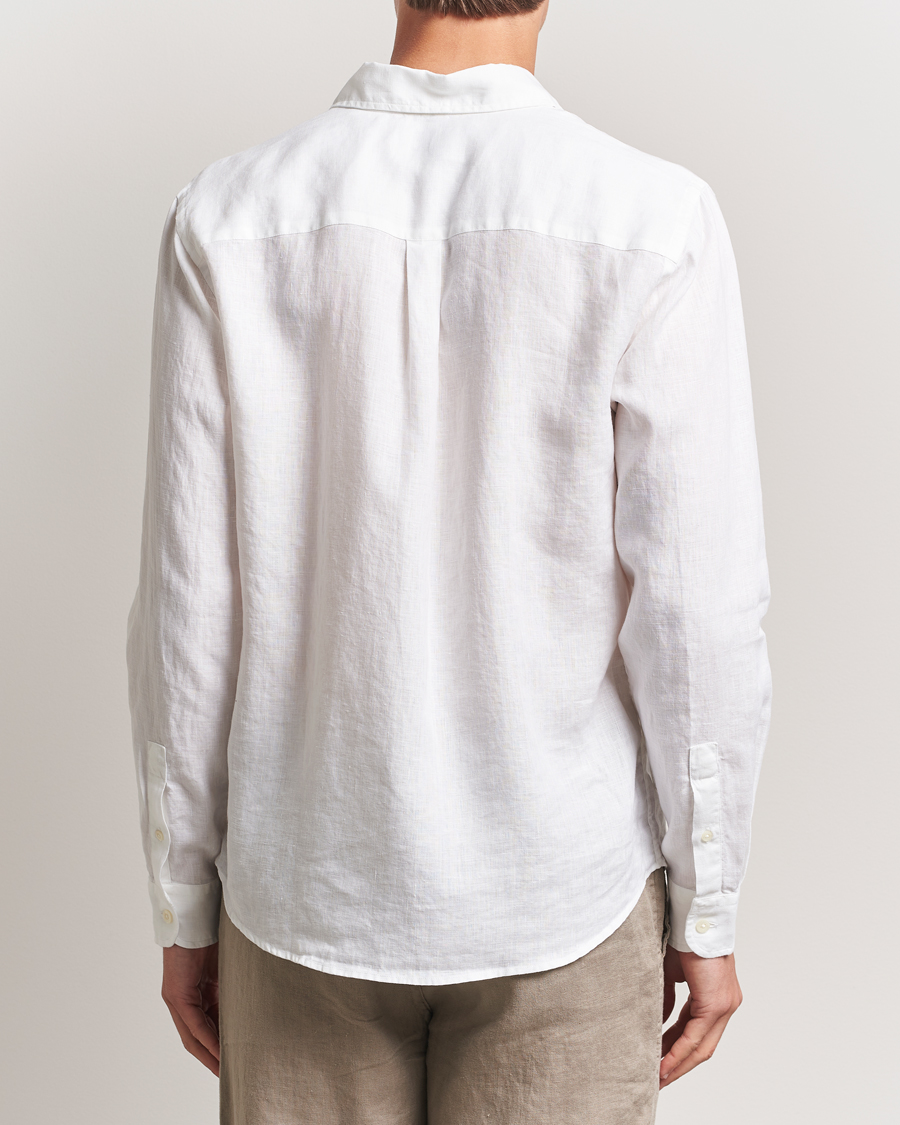 Herr | Skjortor | Colorful Standard | Garment Dyed Linen Shirt Optical White