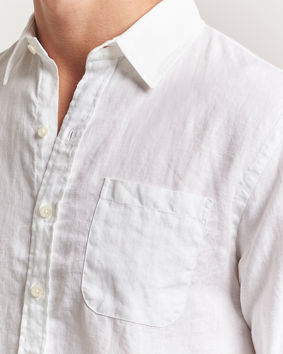 Herr | Skjortor | Colorful Standard | Garment Dyed Linen Shirt Optical White