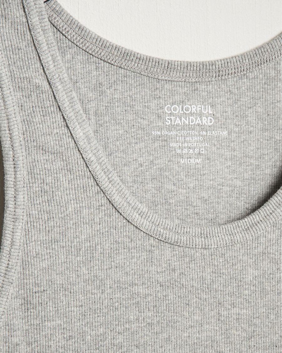 Herr | T-Shirts | Colorful Standard | Organic Rib Tank Top Heather Grey