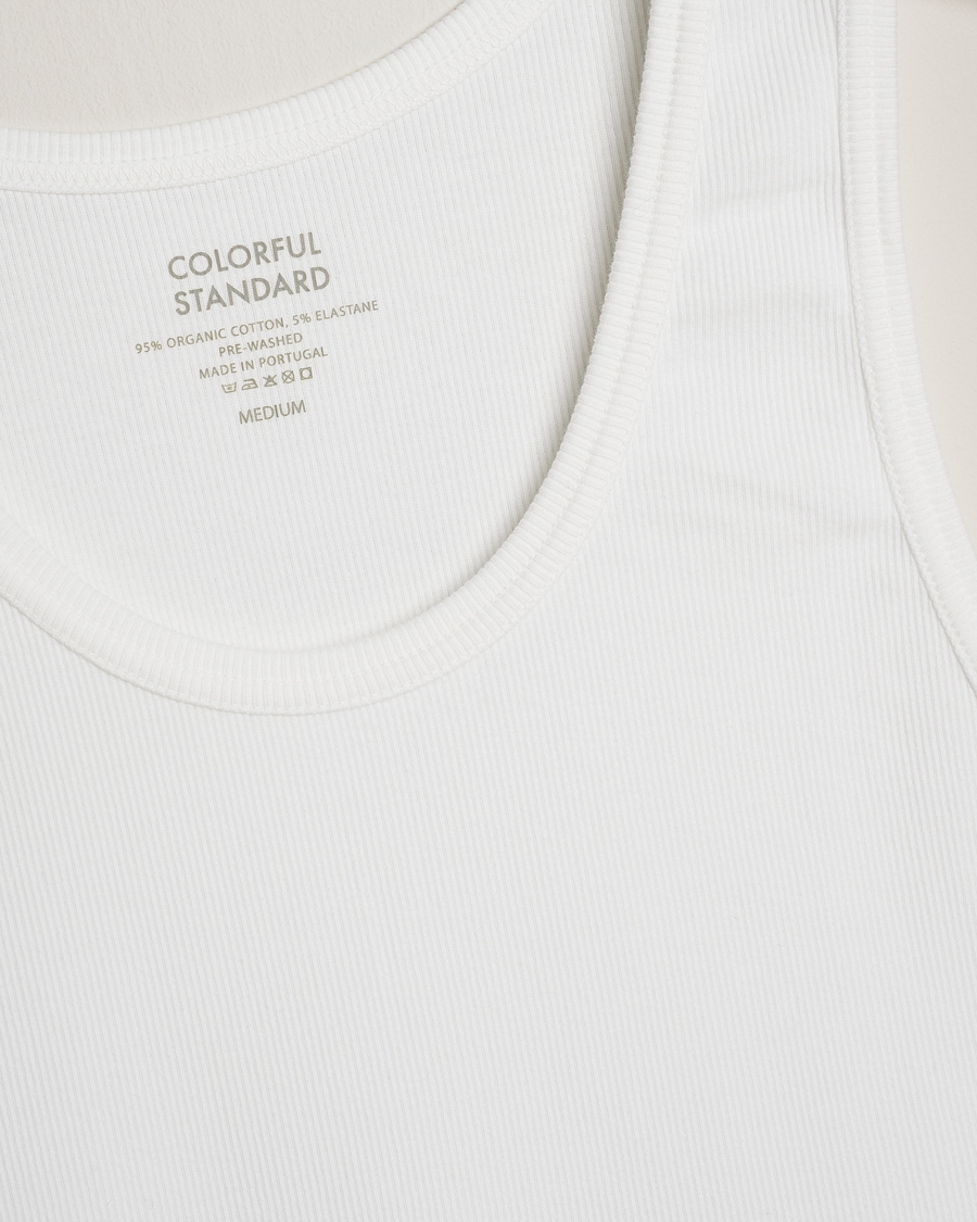 Herr | T-Shirts | Colorful Standard | Organic Rib Tank Top Optical White