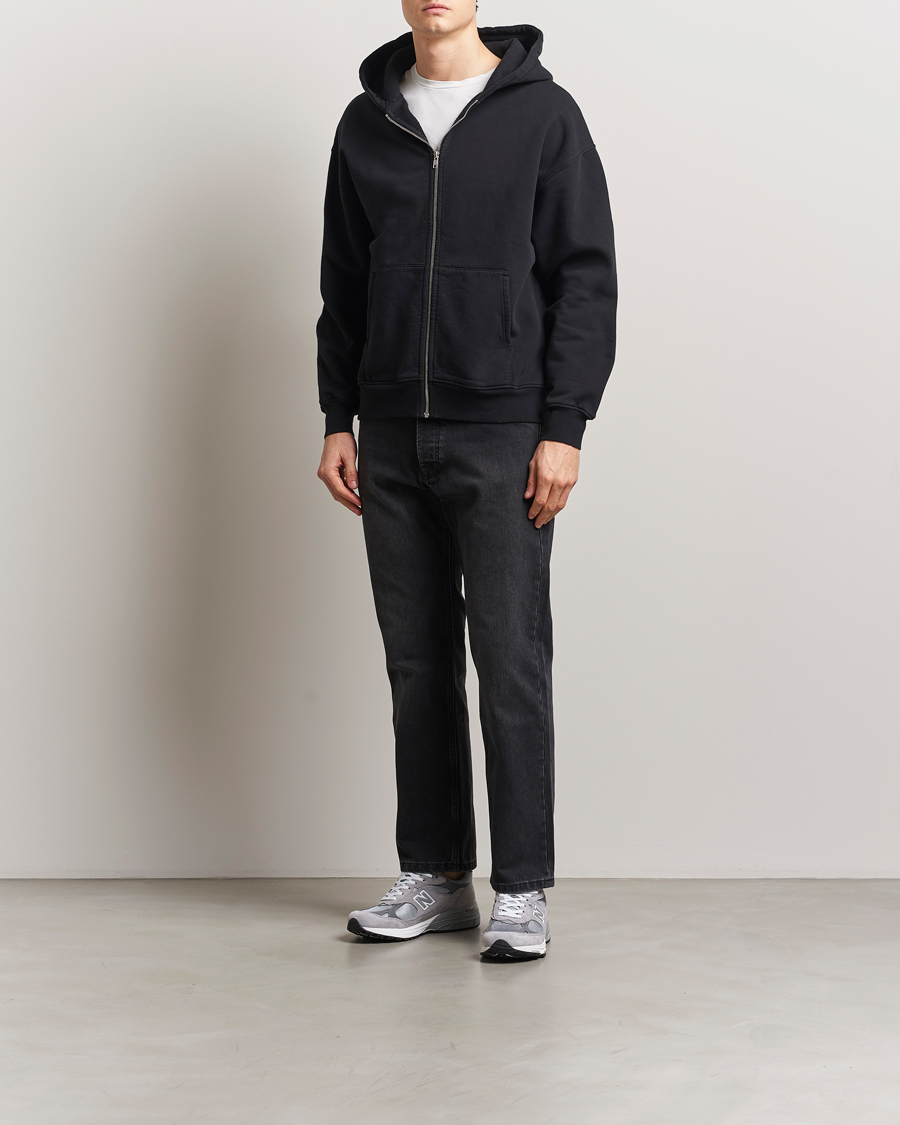Herr | Tröjor | Colorful Standard | Organic Full Zip Hoodie Deep Black