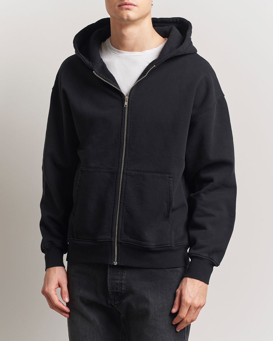 Herr | Tröjor | Colorful Standard | Classic Organic Full Zip Hoodie Deep Black