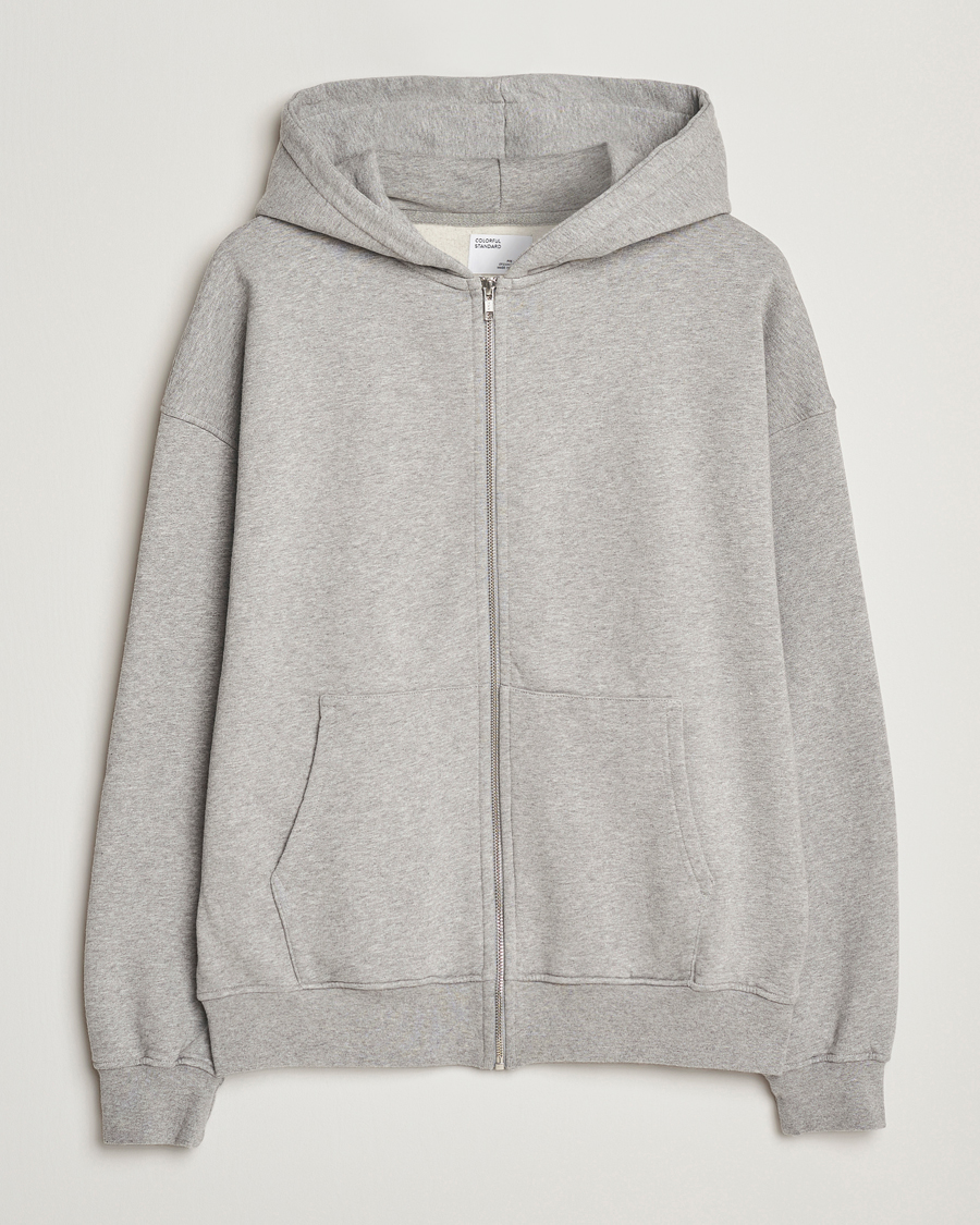Herr | Tröjor | Colorful Standard | Classic Organic Full Zip Hoodie Heather Grey