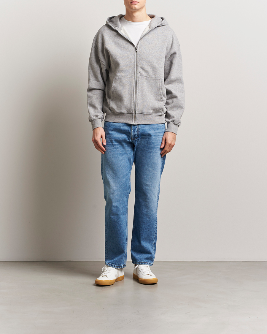 Herr | Tröjor | Colorful Standard | Classic Organic Full Zip Hoodie Heather Grey